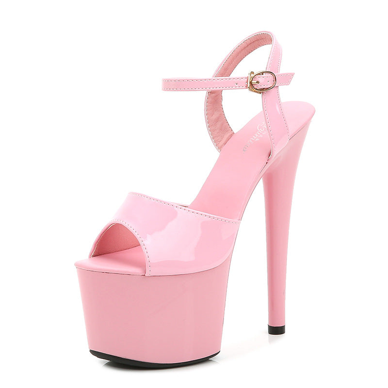 Glam Korean Style Patent Extreme Platform Heels