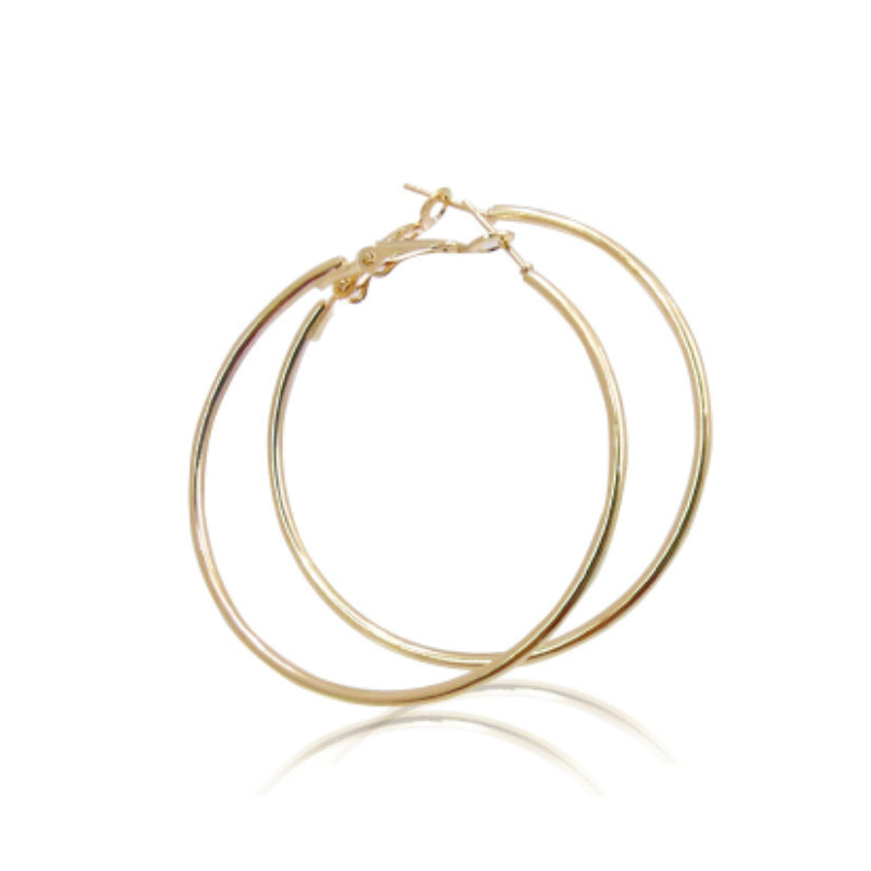 Classic Big Circle Metal Exaggerated Circle Earrings