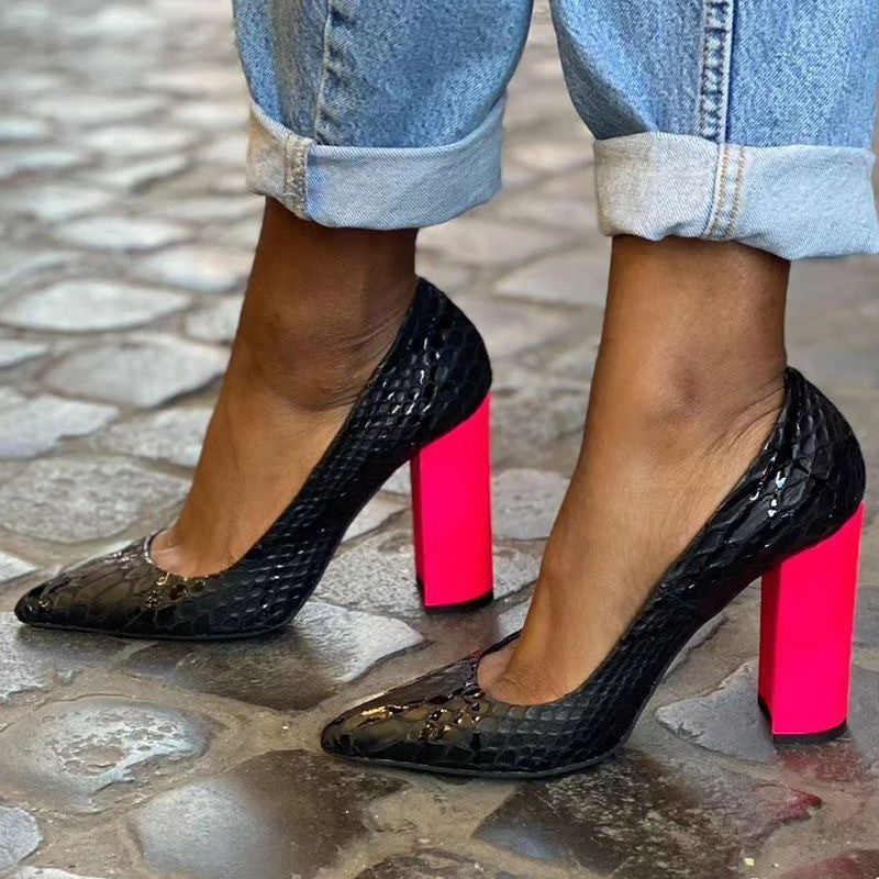 Bold Snakeskin Heels