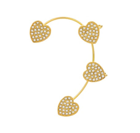 Butterfly Desuign Earrings Without Pierced Diamonds