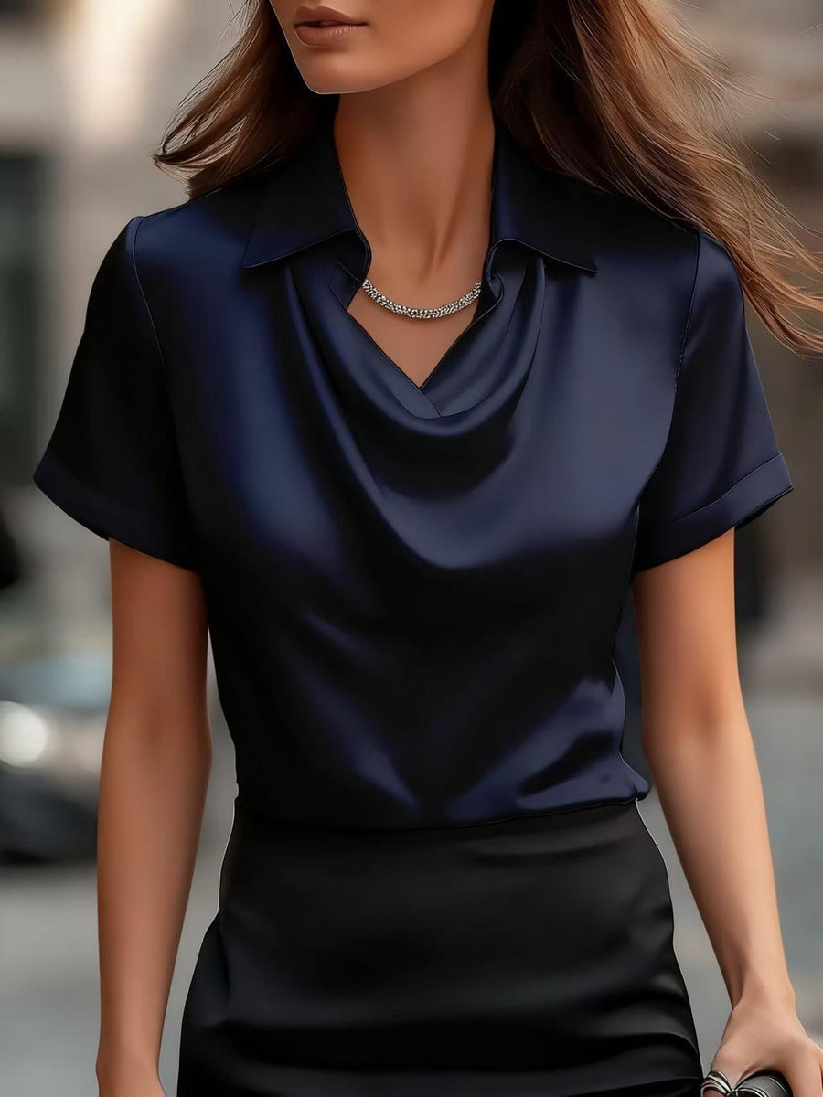 Elegant Minimalist Boat-neckline Classic Top