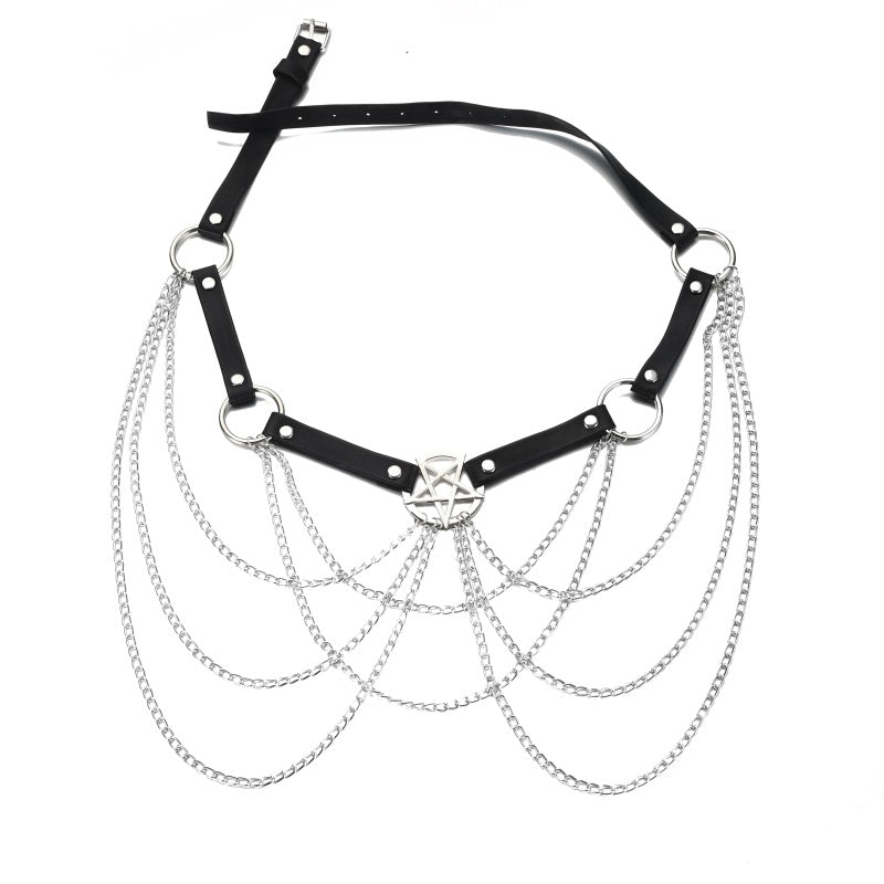 Pentagram Body Chain Sexy Belt