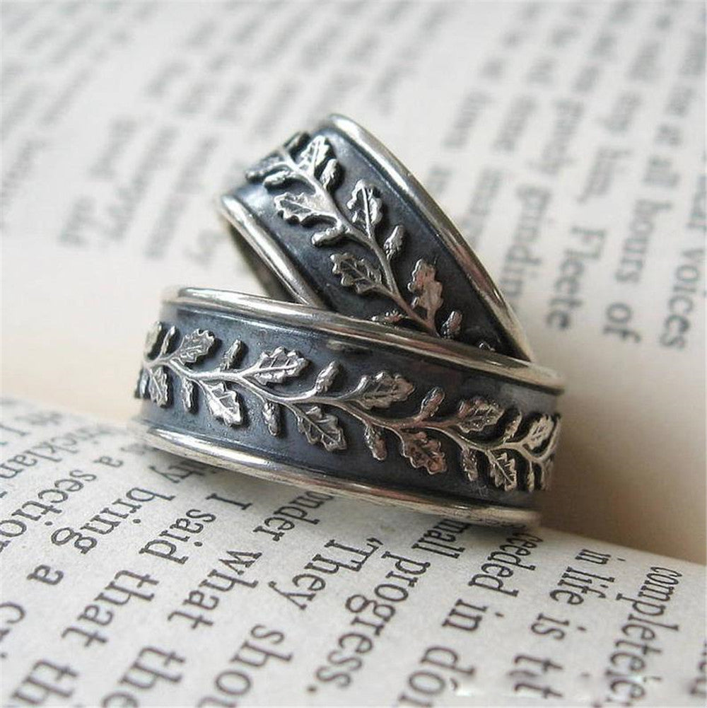 Retro Leaves Vintage-style Ring