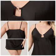 Satin Chiffon Camisole Super Sexy Nightgown