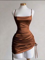 Lace-up Sexy Backless Slip Dress