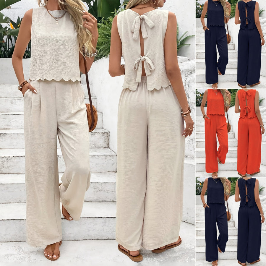 Chic Casual Two-Piece Pants Set