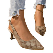 Chic French Style Closed-Toe Heels