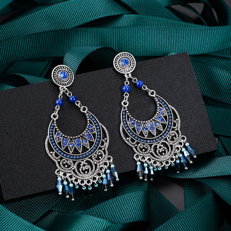 Vintage Long Tassel Unique Earrings