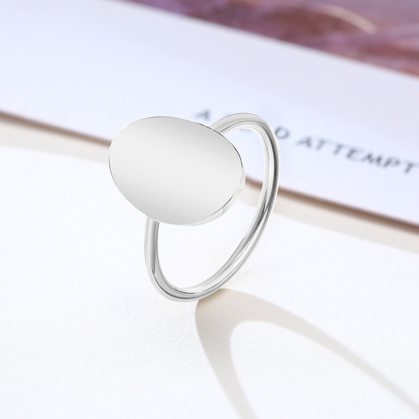 Minimal Oval Signet Ring