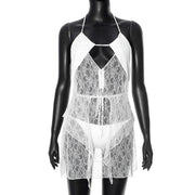 Seaside Pure Desire Sexy Mesh Slip Dress Set