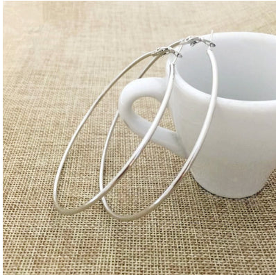 Classic Big Circle Metal Exaggerated Circle Earrings