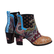 Chic Boho Patchwork Ankle Boots