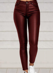 Sexy Leather-style Pants