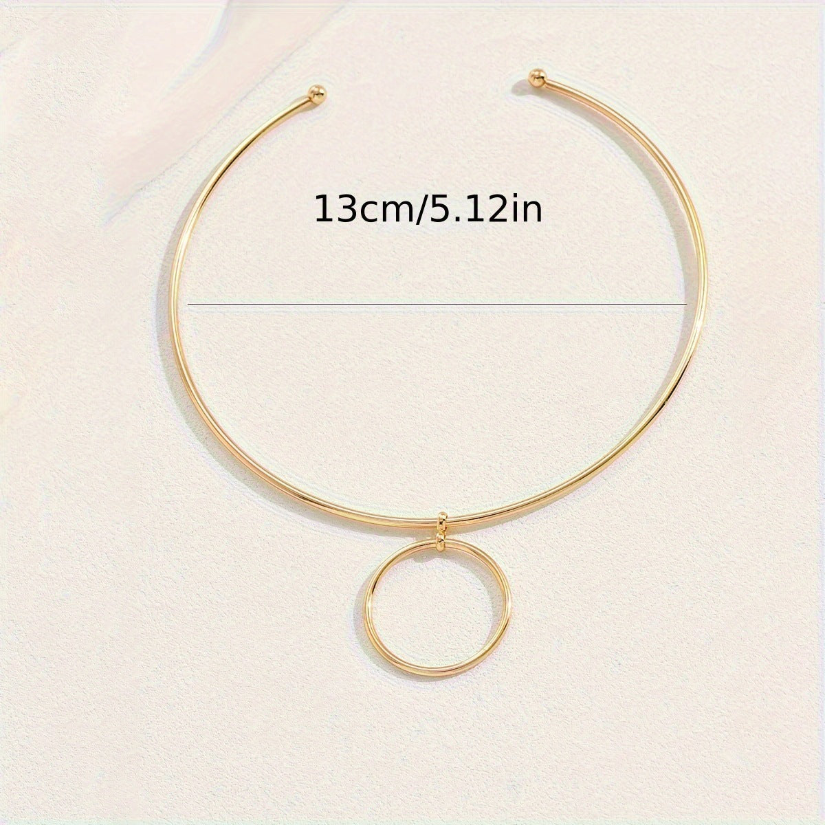 Big Circle Collar Choker Necklace