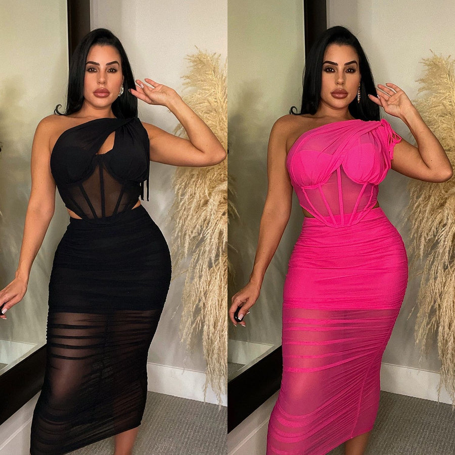 Sexy Mesh Two-piece Set