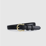 French Gold Buckle Genuine Leather Belt