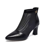 Elegant Hollow Sandal Booties