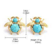 Vintage-style Turquoise Spider Necklace & Earrings