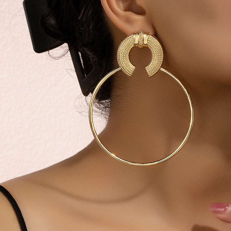 Egyptian Big Circle Earrings