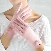 Sexy Suede Glove Warm Finger Gloves