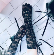 Chic Lace Strap Gloves