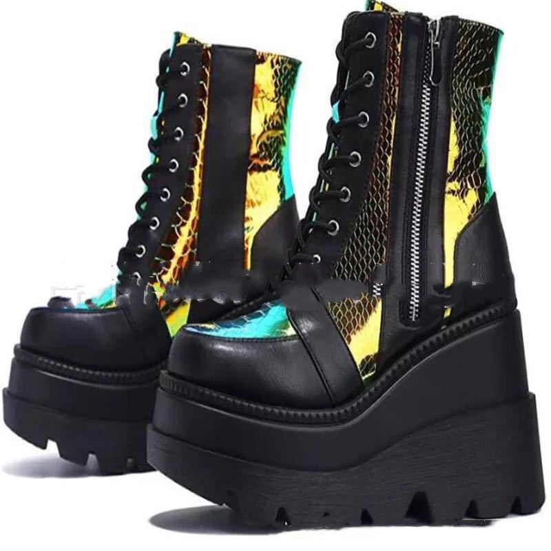 Luxe Genuine Leather Platform Boots