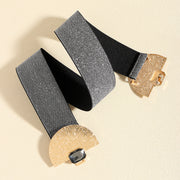 Stretchy Glittering With Pearls, Elastic Belt
