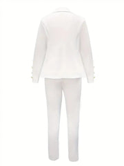 Elegant Tailored Office Suit Set
