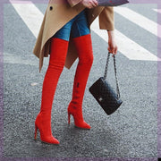 Sexy Stretch Knee-High Boots