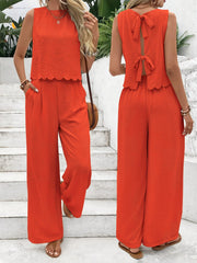 Chic Casual Two-Piece Pants Set