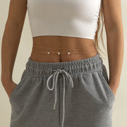 Stacked Charming Waist Chain with Cute heart