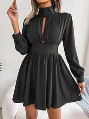 Glamorous Cutout Tie Waist Flowy Dress