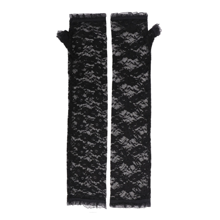 Sexy Long Lace UV Driving Gloves
