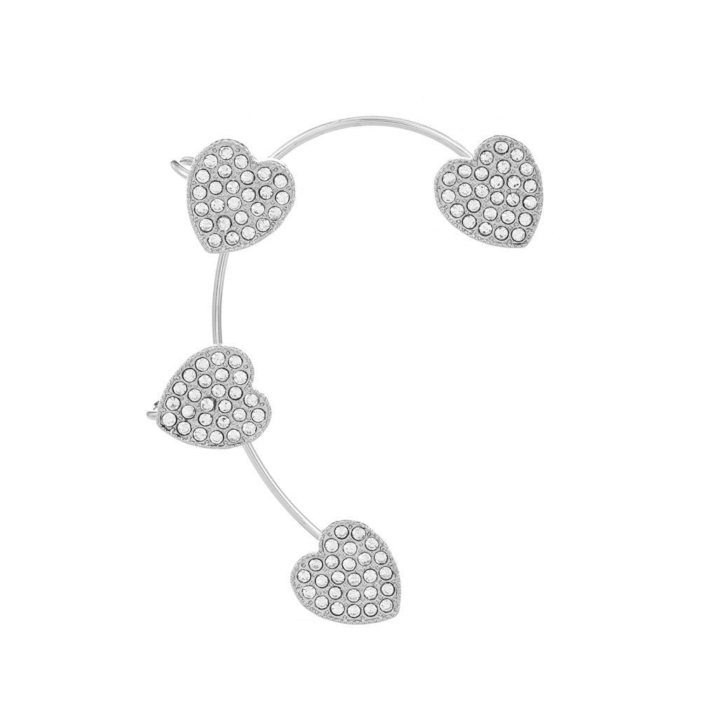 Butterfly Desuign Earrings Without Pierced Diamonds