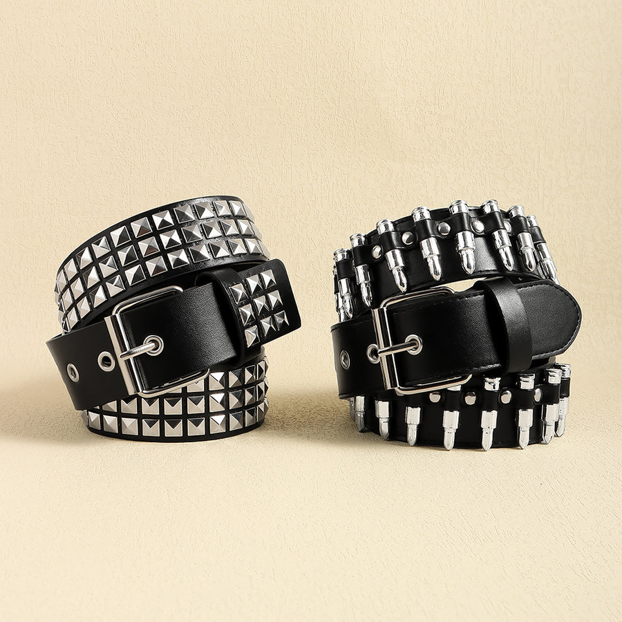 Sexy Punk Bullet Black Belt