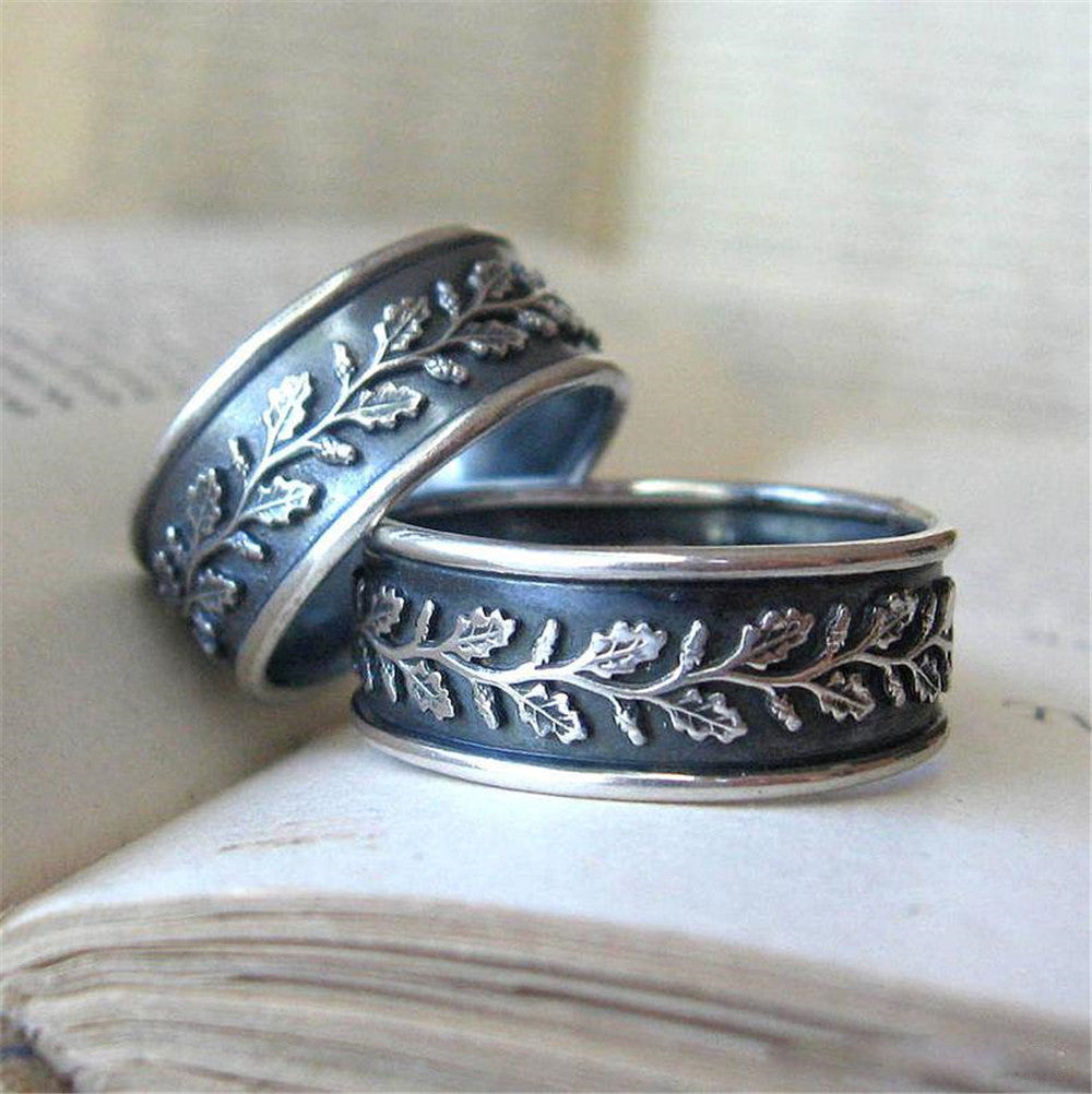 Retro Leaves Vintage-style Ring