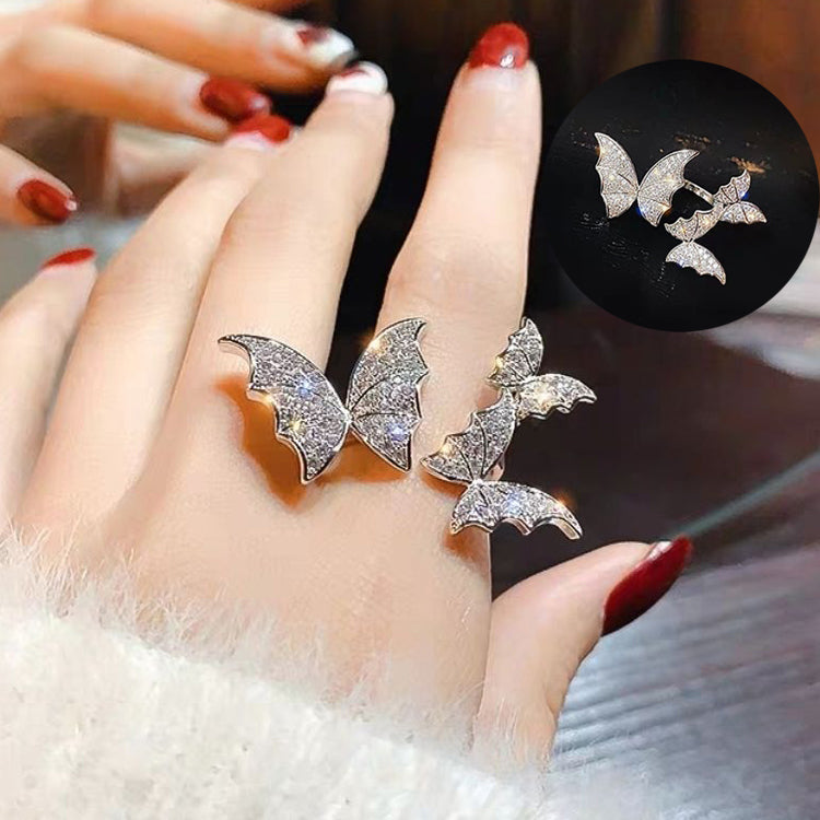 Sparkle Bat Statement Ring