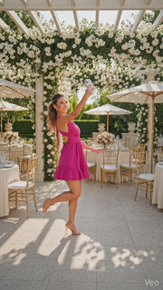 Chic Backless Floral Summer Dress