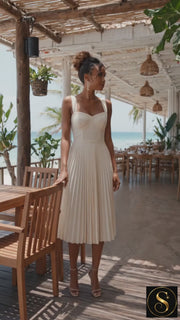 Pleated Sling Classic Dress
